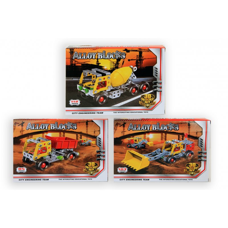 Byggsats lastbilar metall