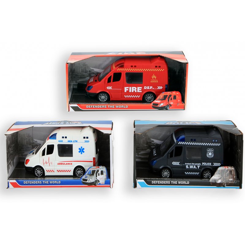 Bil polis/ambulans/brandkår