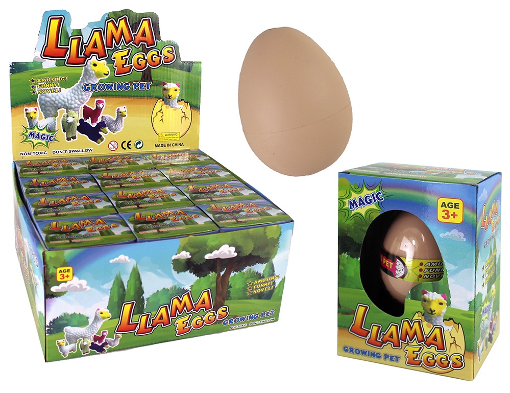 Alpaka Lama Ei Lama wachsend - in Schachtel ca 11x8x6cm Alpaca Lama Egg Lama växer