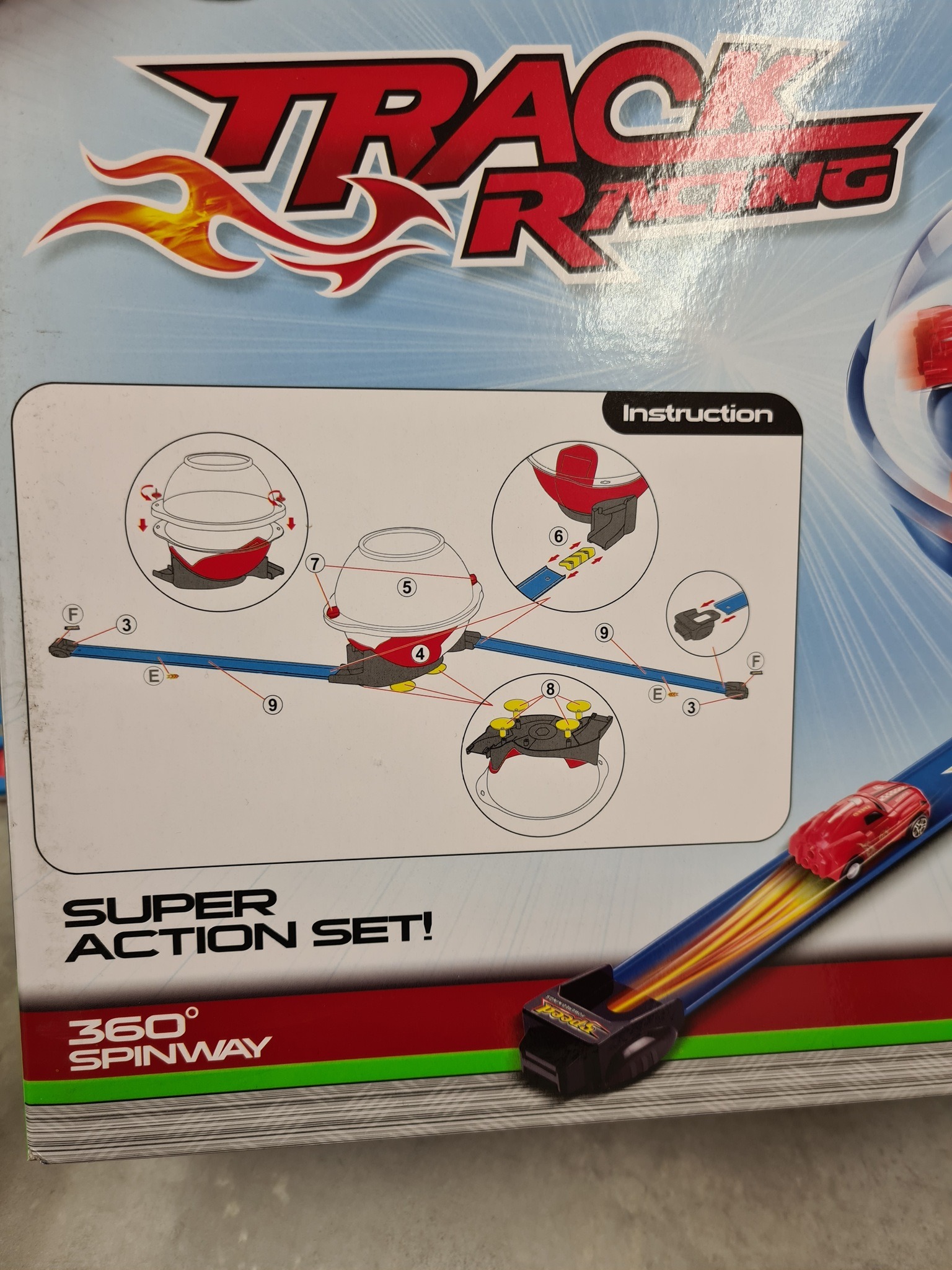 Racerbana med vändpipa