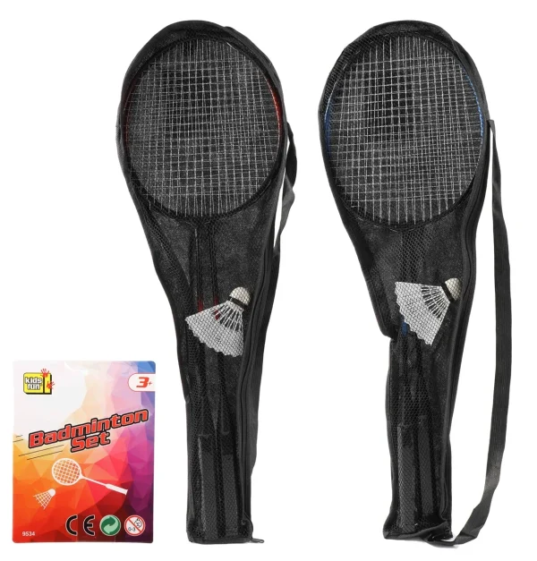 Badminton set 2 rackets en 1 shuttle | ="65x20x5