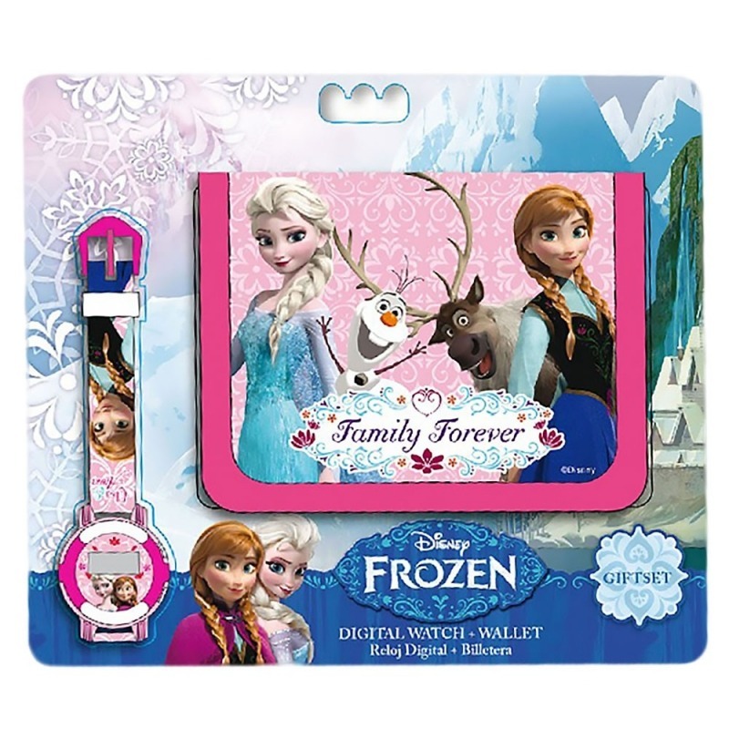 DISNEY FROZEN Plånbok OCH KLOCKA PRESENTSET
