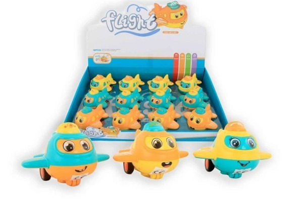 Happy Travel Baby Toy Flygplan Blå 8cm