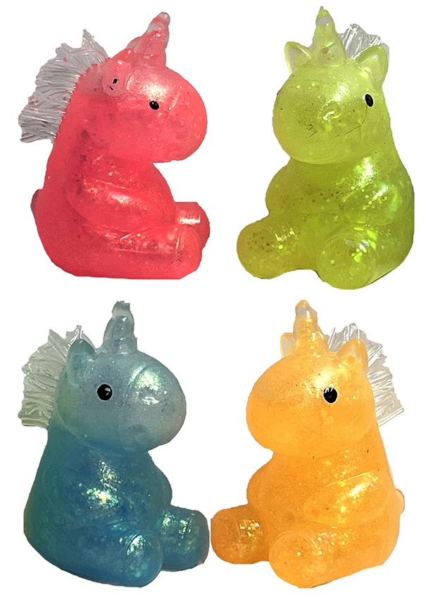 Enhörningssquishy antistressleksak, ca 10 cm
