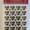 Klistermärken Hjärtan Sverige