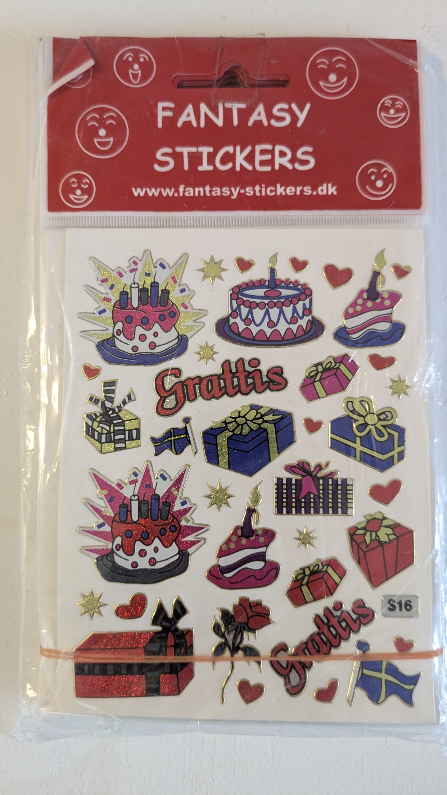 Klistermärken Födelsedag