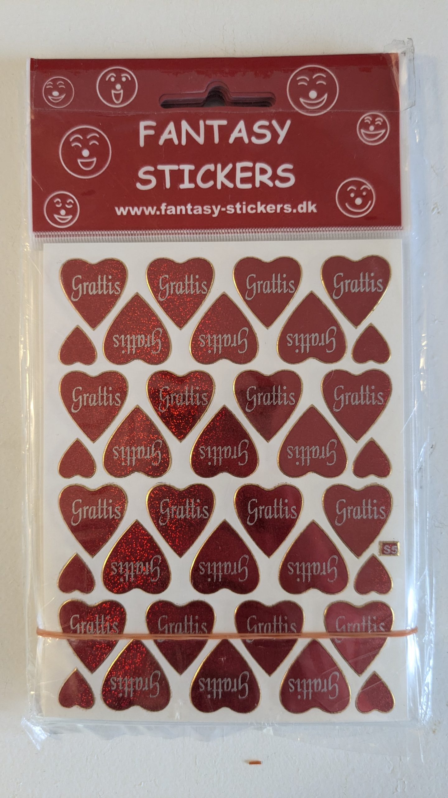 Klistermärken Grattis Hjärtan