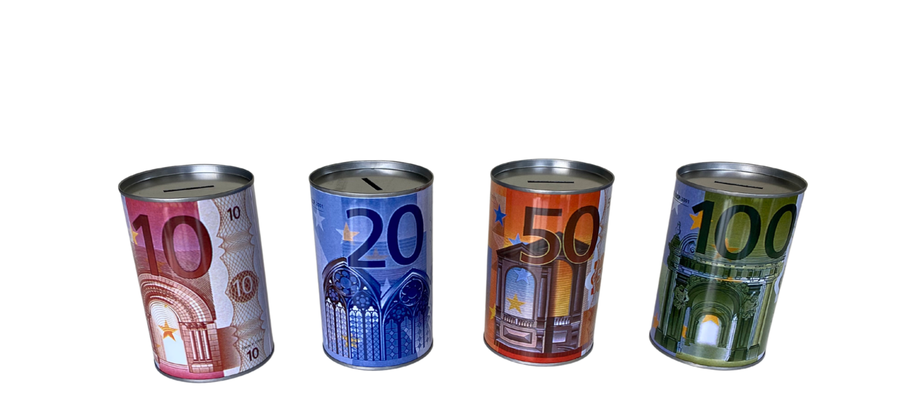 Sparbössa Euro - Blandade färger