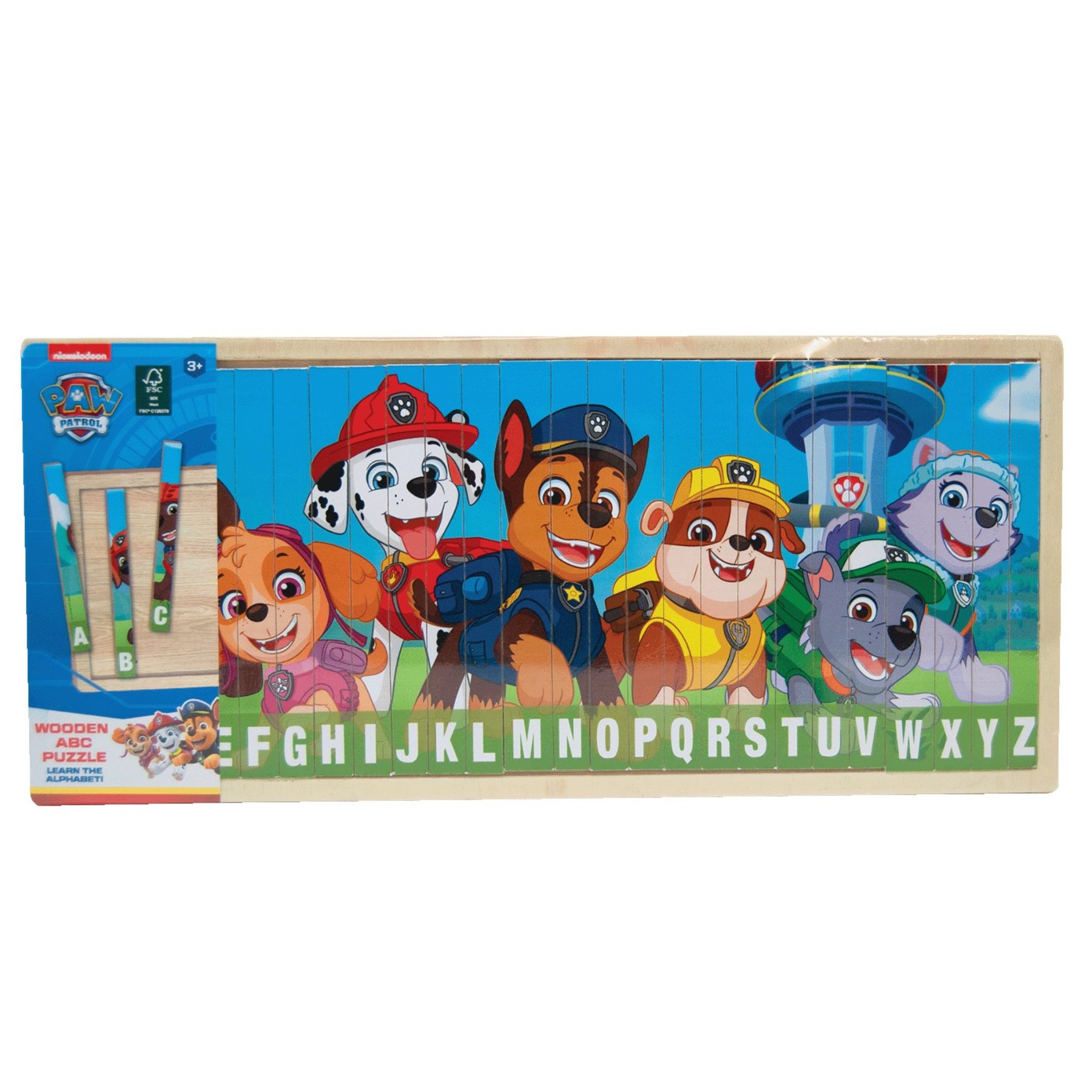 Paw Patrol Träpussel - ABC