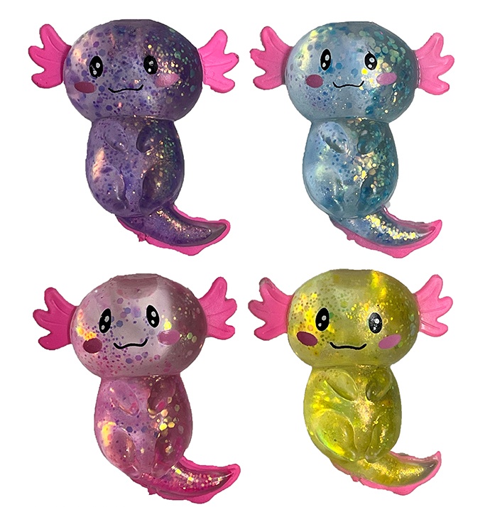 Axolotl klämleksak antistress ca
