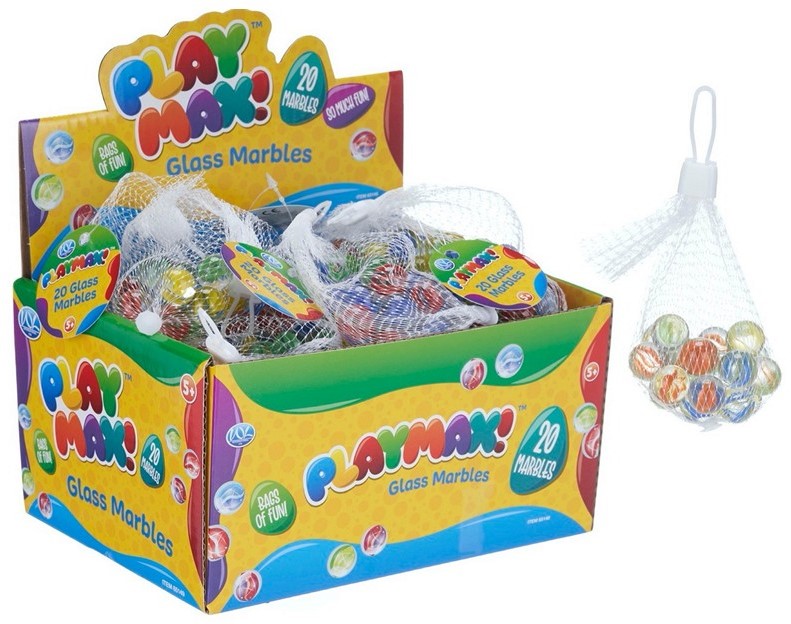 Playmax glaskulor 20 bitar i nät