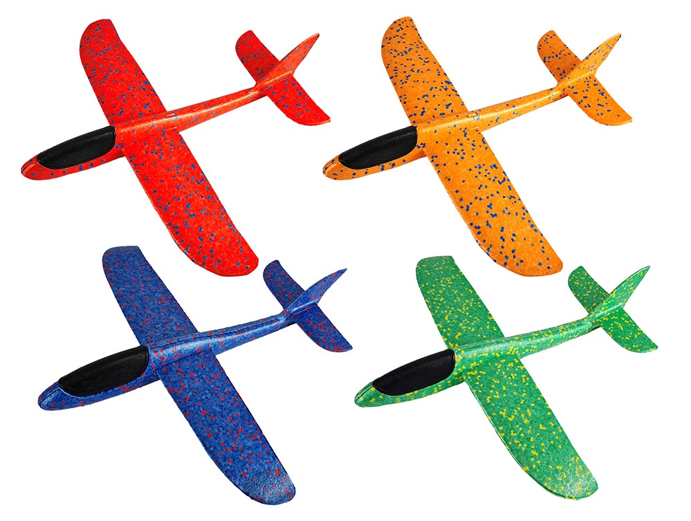 Frigolitflygplan, 4 blandade färger