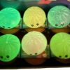 Squishy Dumpling 8,5 cm som lyser i mörkret - Glitter