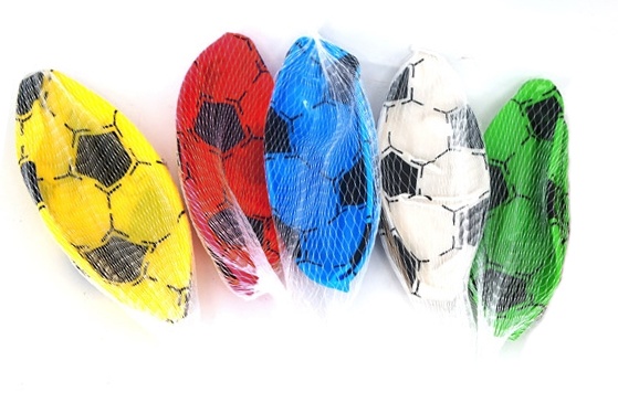 Uppblåsbar fotboll, ca 22 cm