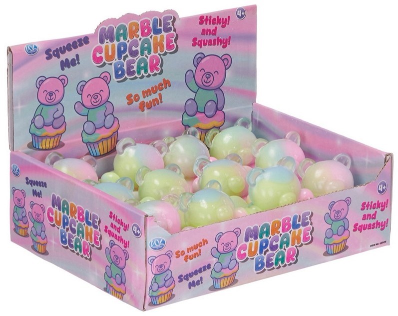 Fidget Marmor Cupcake Björn 5,5