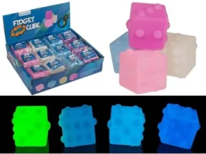 Fidget Pop-kub Glow in the Dark-tärningar