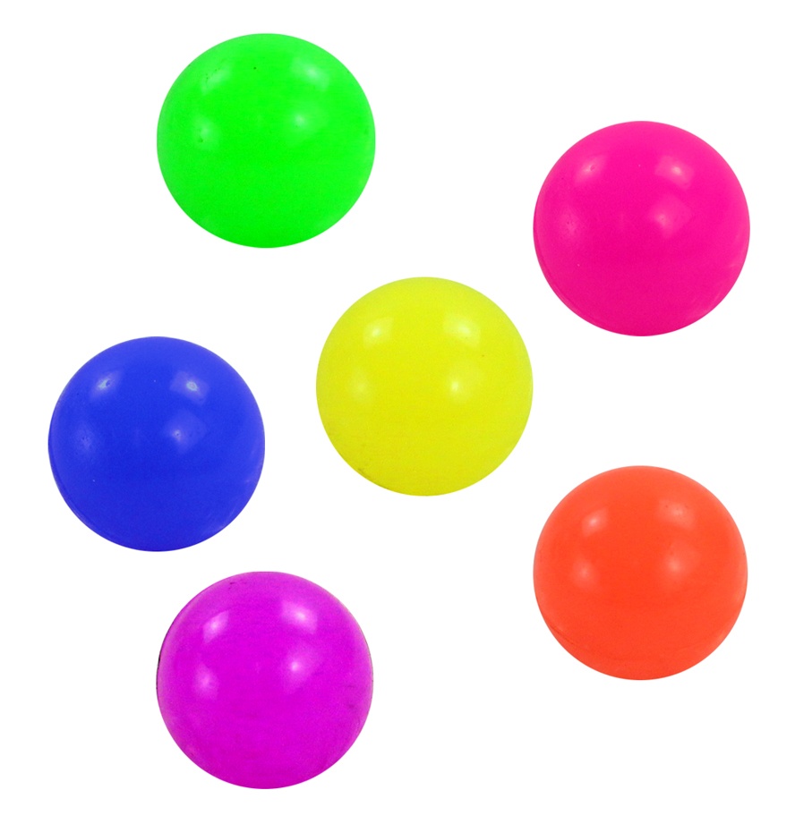 Studsande Dopsboll neonfärger ca 30 mm