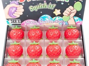 Socker Squishy Jordgubb - 12 st