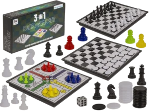 Schackspel 3 i 1, Dam, Fia, Schack,