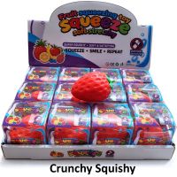 Knastrande Squishy Jordgubb 7,5 cm